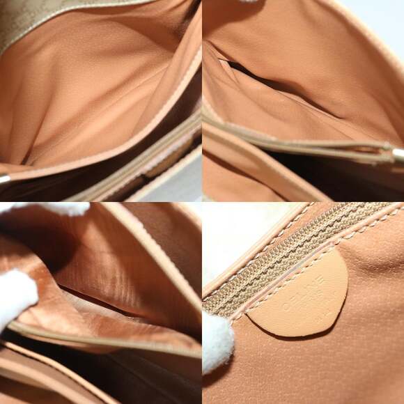 CELINE Macadam Canvas Shoulder Bag Beige - Picture 12 of 12